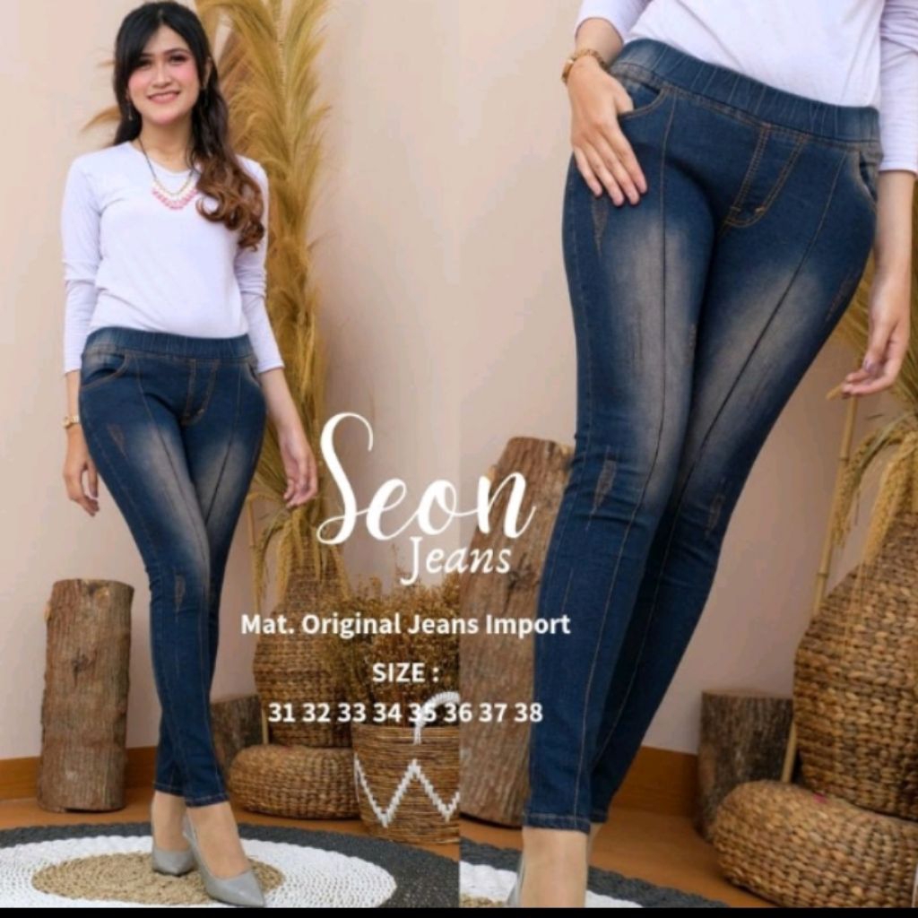 celana jeans seon wanita