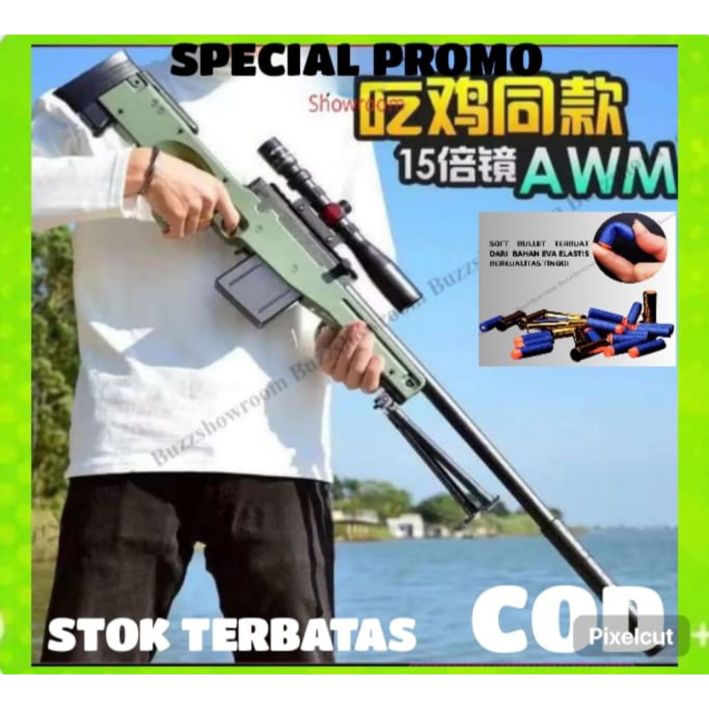 Mainan Anak GUN SHELL THROWING Mainan Tembakan Soft Bullet Tembakan Anak Laki Laki//MAINAN PISTOL PI