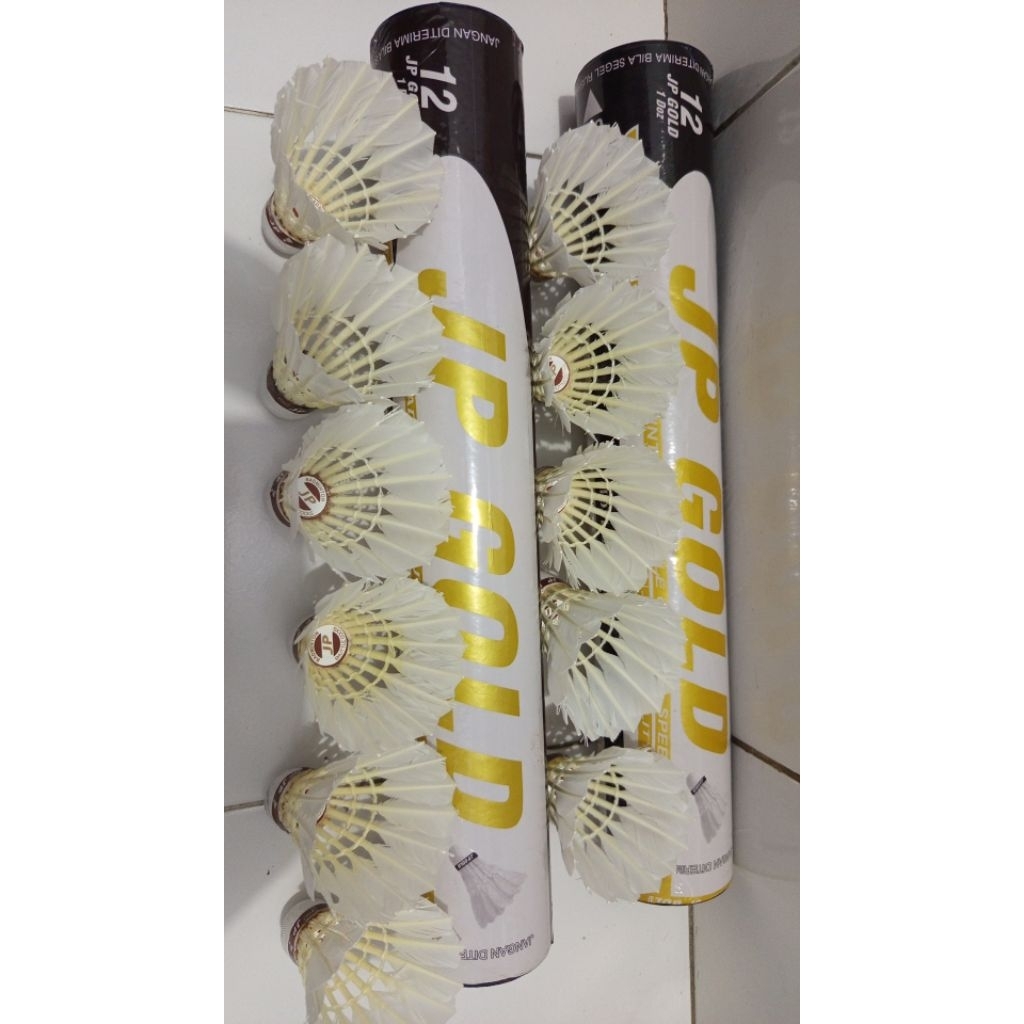 JP GOLD Shuttlecock badminton JP GOLD original bekas kondisi 85%