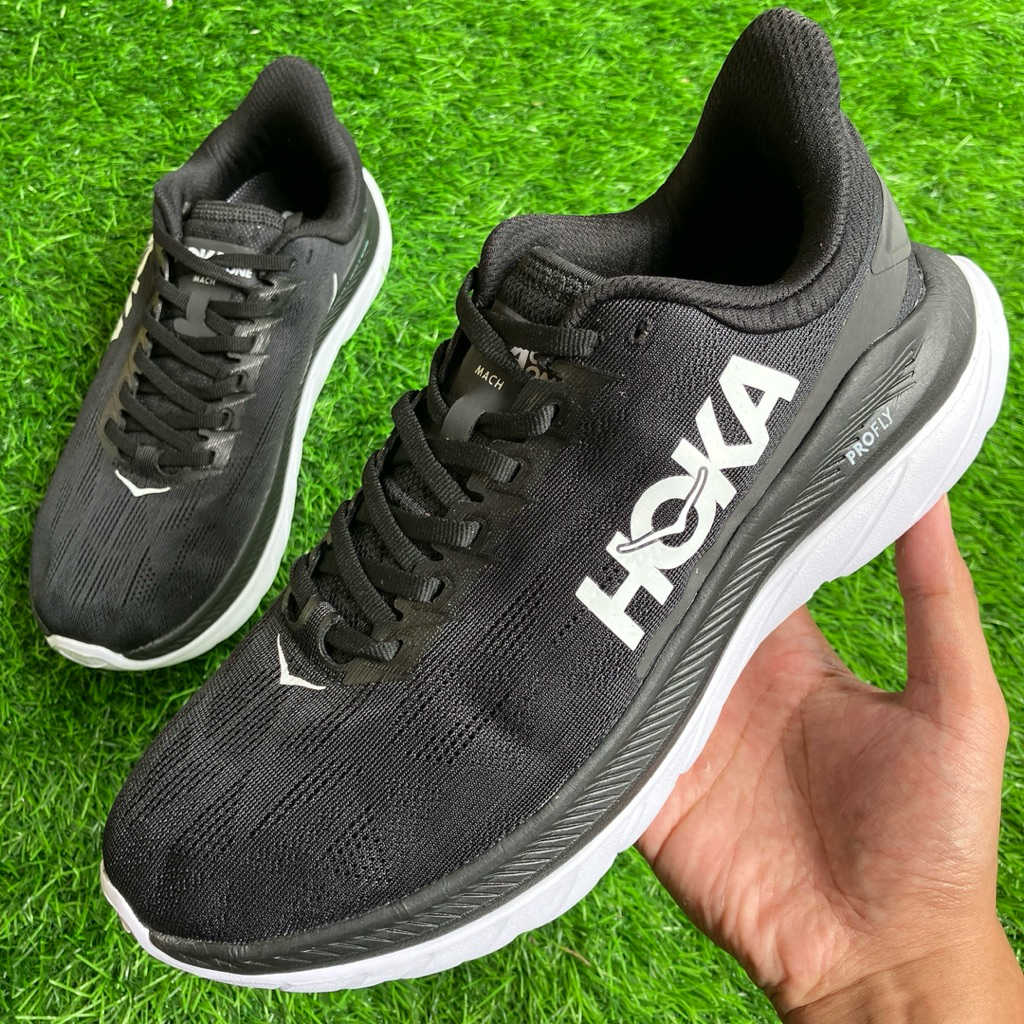 HOKA One One Mach 4 Black Origin running shoes size 37 - 42