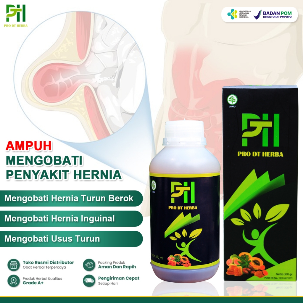Obat Herbal Hernia Paling Ampuh Pro DT Herba BPOM