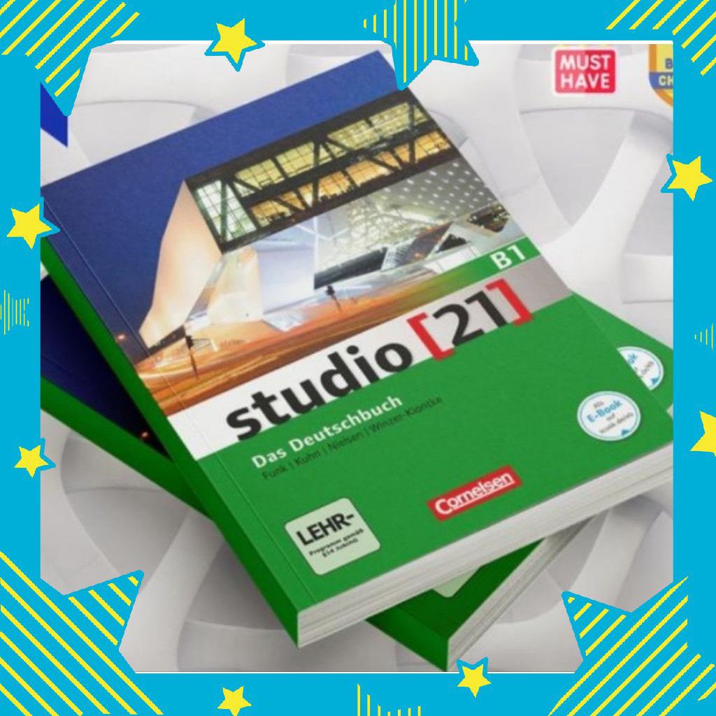BUKU SERIES BAHASA JERMAN STUDIO 21 DAS DEUTSCHBUCH A1,A2,B1 LENGKAP FULL COLOR