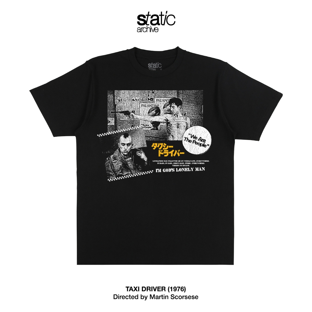 STATIC ARCHIVE T-shirt Taxi Driver (1976)-Black