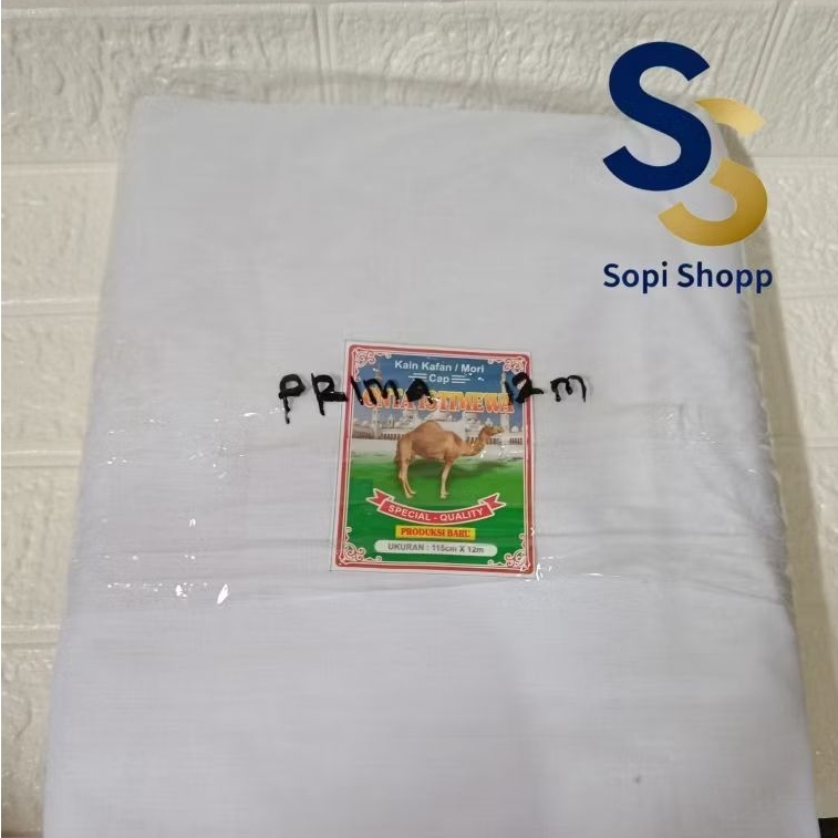 Kain mori prima putih untuk membatik tie dye shibori jumputan lebar 105cm