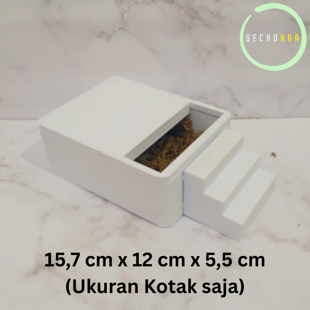 Humid Hide Tempat Sembunyi Kelembapan dengan Tangga Reptil Gecko AFT