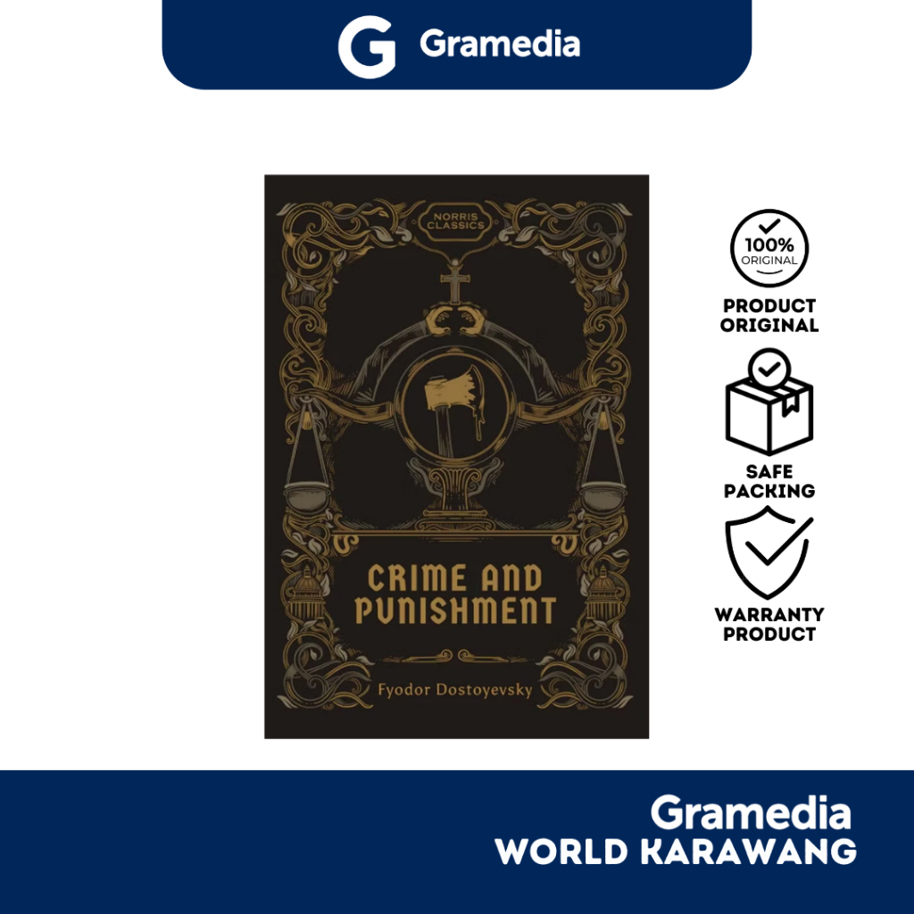 Gramedia Karawang - Buku Novel - Crime and Punishment (Norris Classics) - Fyodor Dostoyevski - Hard 