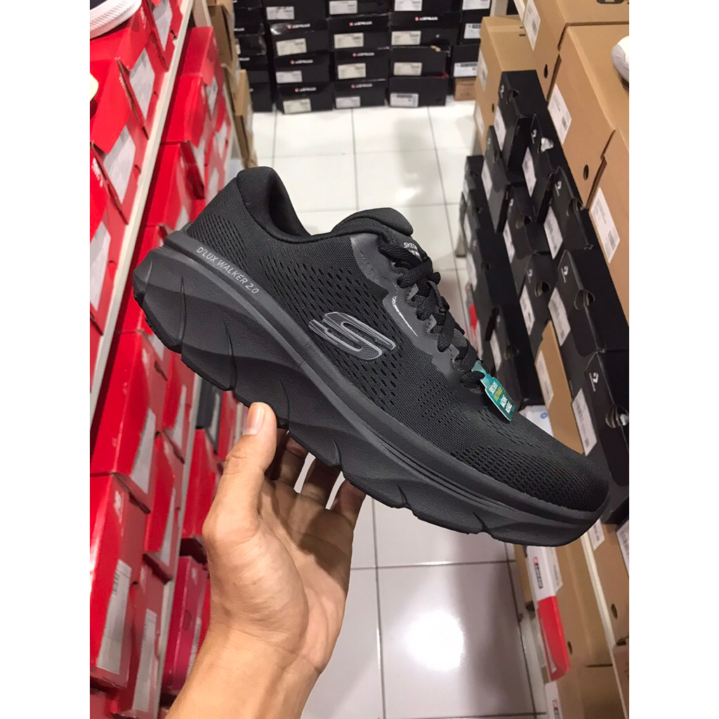 BIG SALE SKECHERS SWAVE FULL HITAM [232714] ORIGINAL SEPATU PRIA/SEKOLAH/RUNNING/LARI/SNEAKERS