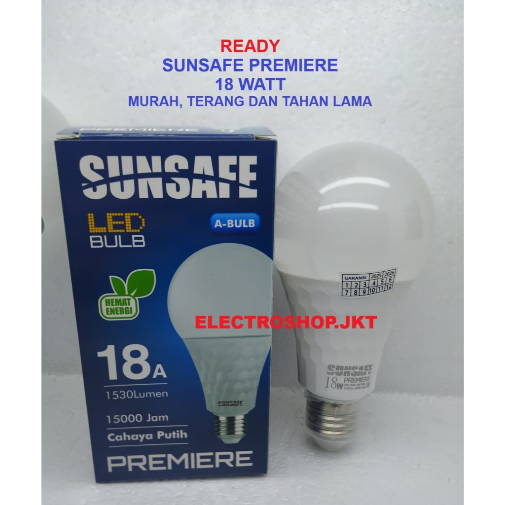 LAMPU LED 18 WATT SUNSAFE PREMIERE ,BOHLAM LED 18W