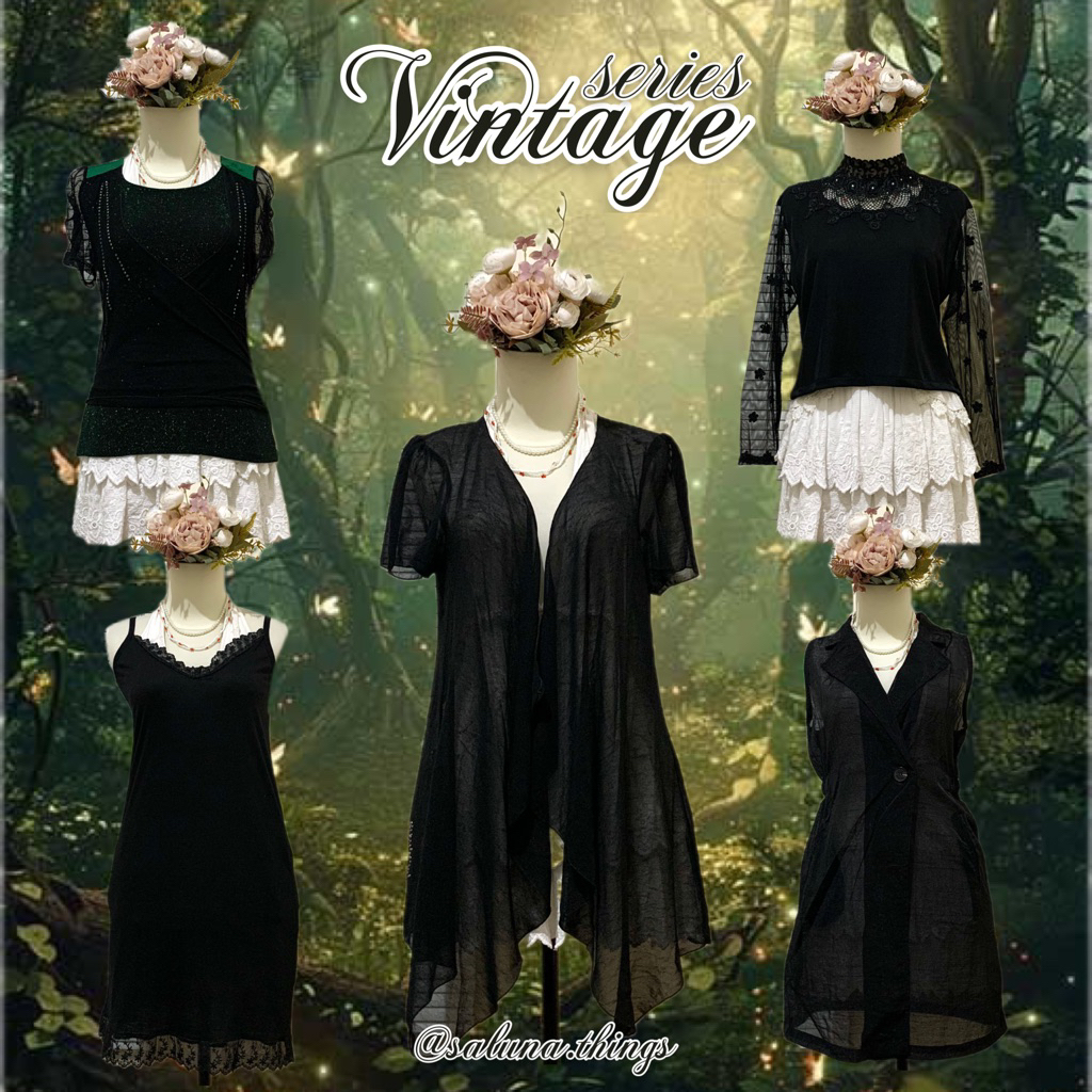 salunathings [VINTAGE•Y2K•GRUNGE•FAIRY•COQUETTE TOP] terbaru