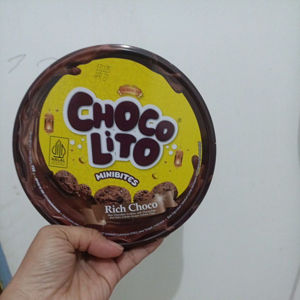 Choco Lito Minibites Kaleng 150g/Choco Lito Minibites Rich Choco Kaleng 150gram