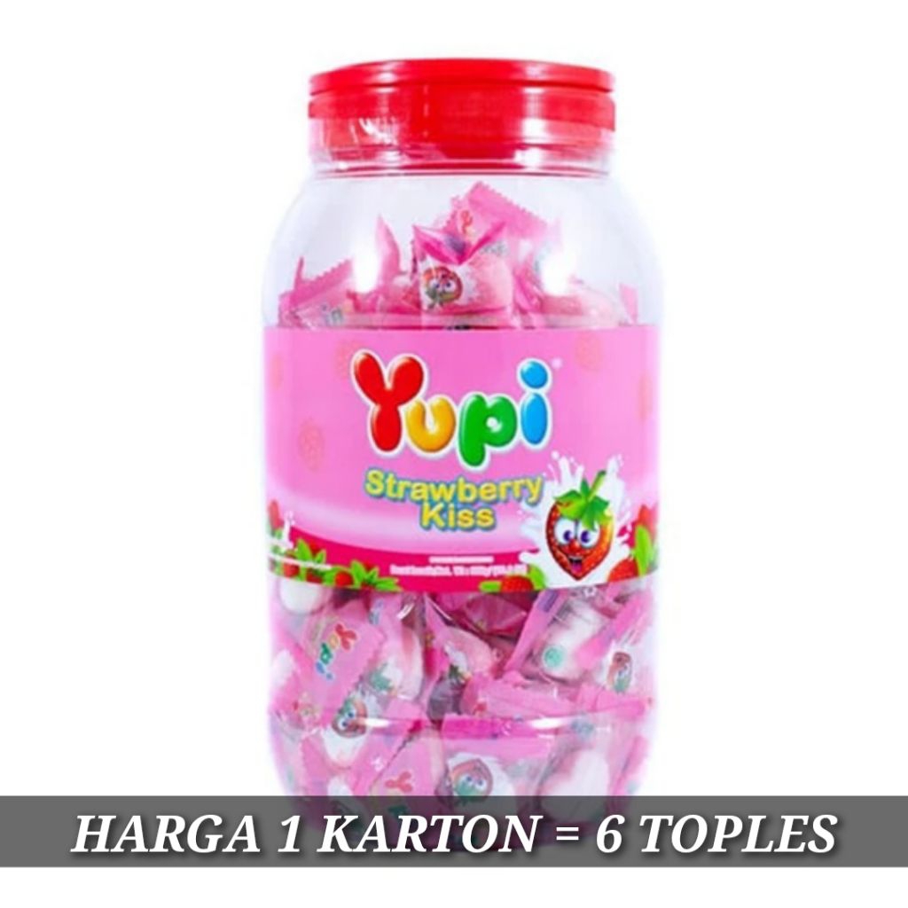 [GROSIR] Yupi Gummy Candy 300gr 1 Dus Permen Kenyal Aneka Rasa Burger Strawberry Kartonan Murah