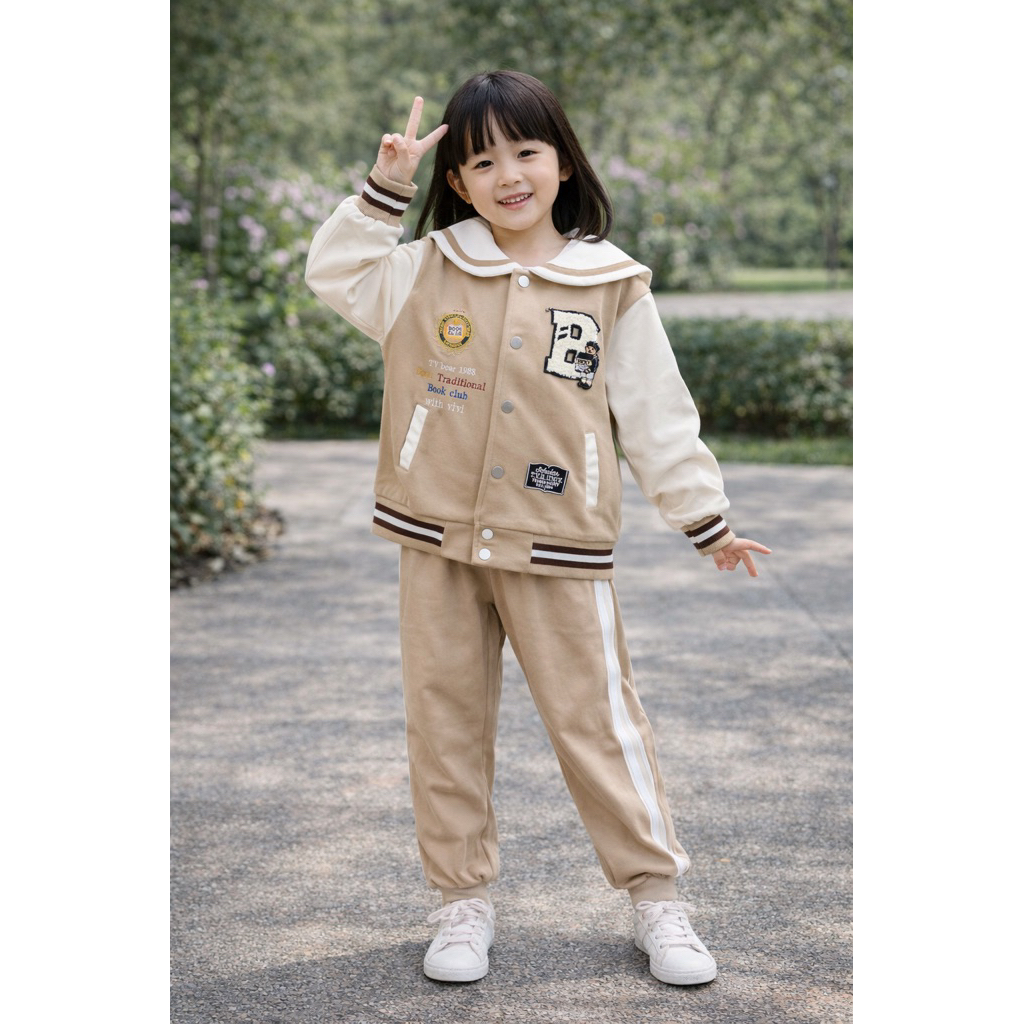 Premium set sweater anak perempuan usia 5-7 tahun