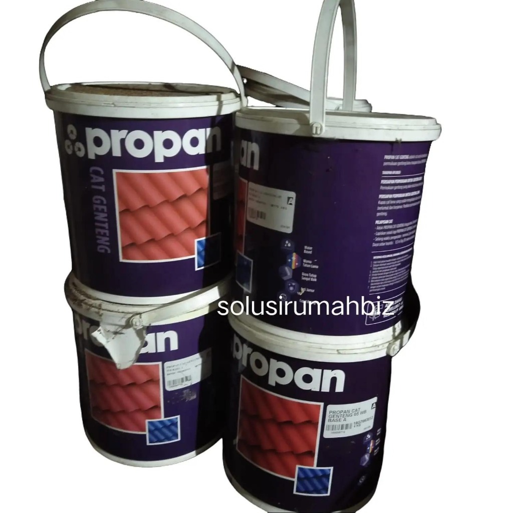 (CAIRAN JNE ONLY) Propan CAT PROPAN GENTENG Propan Cat Genteng 4KG KILAP Putih Tahan Cuaca Anti Jamu