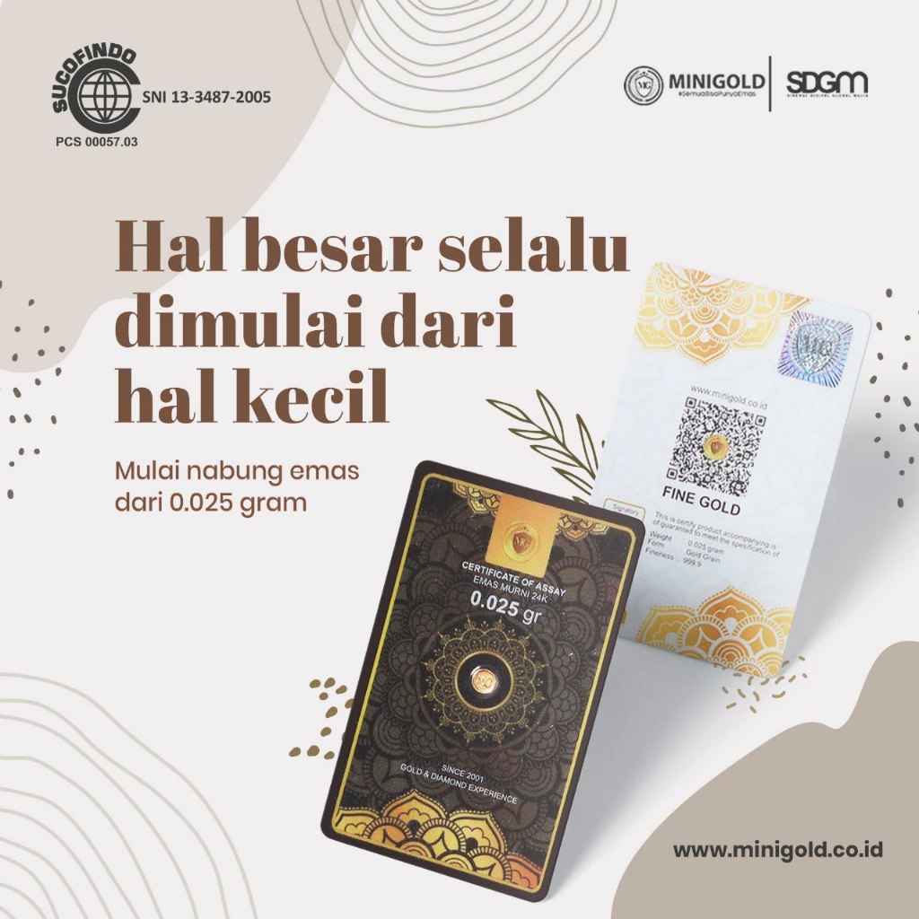 Minigold 0.025 gram BLACK Series Emas Murni Logam Mulia 24 Karat 0,025 gr gift souvenir hadiah emas 