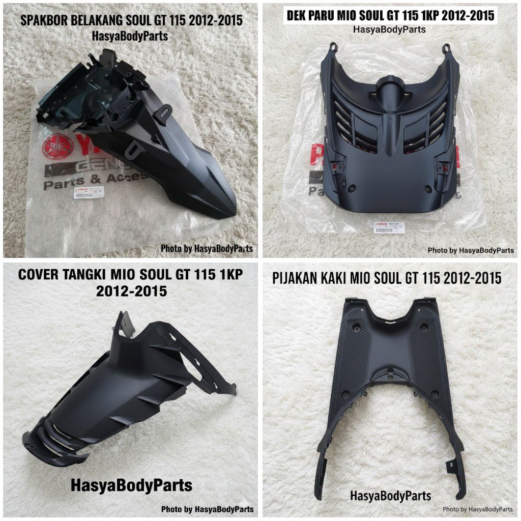 Paket Full Set Komplit Body Kasar Mio Soul GT 115 1KP 2012-2015 Original Resmi Yamaha Asli YGP