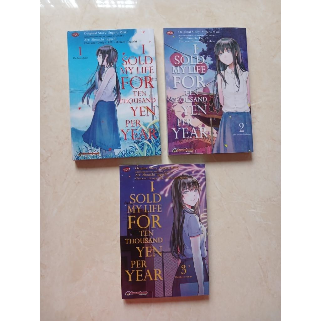 [Komik Preloved ORI] I Sold My Life For Ten Thousand Yen Per Year vol. 1-3 set (bookpaper)