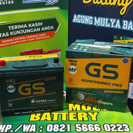 Aki Mobil GS ASTRA MF N50 | 48D26R | 12V 50Ah