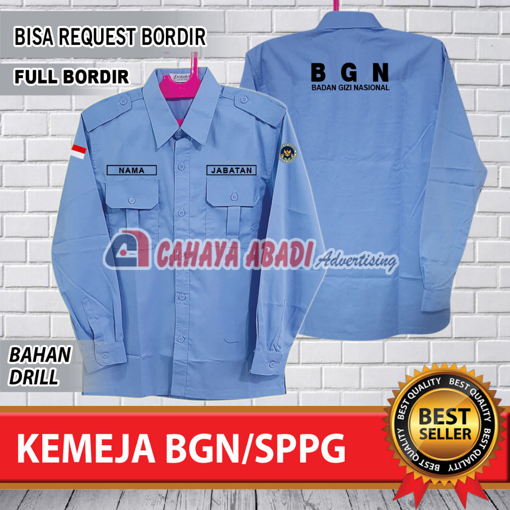 Kemeja BGN SPPG Seragam BGN SPPG Baju BGN SPPG