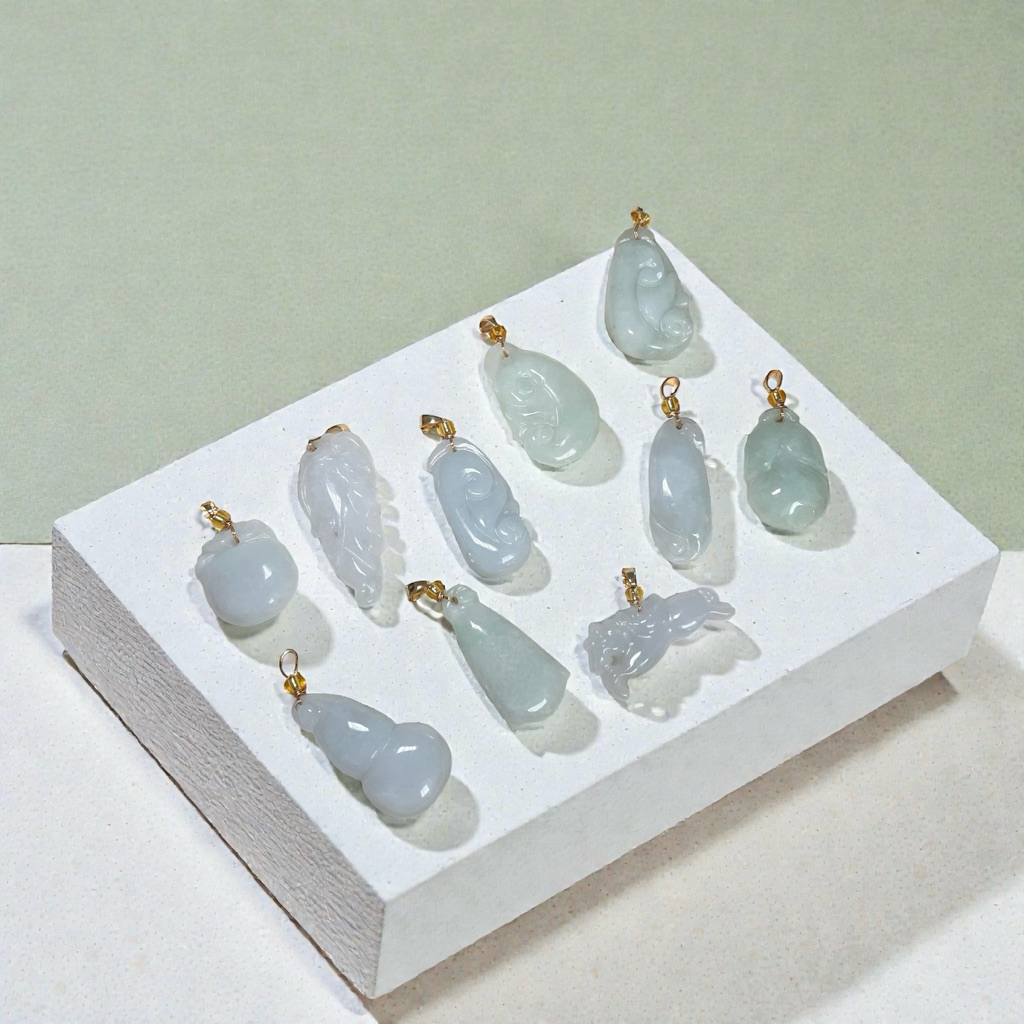 Jade Pendant Type A Giok Burma Original Liontin Giok