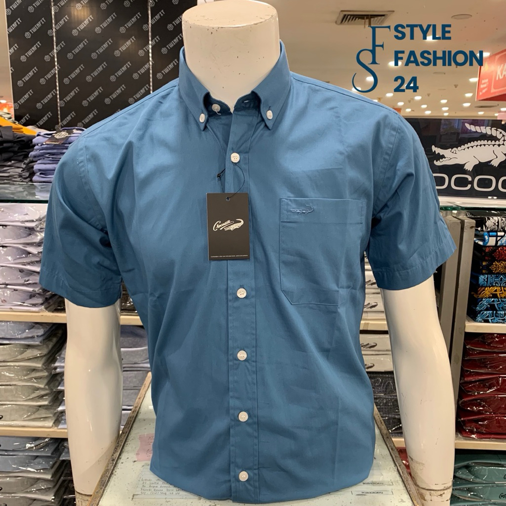 CROCODILE KEMEJA PRIA LENGAN PENDEK POLOS 07-0129-0001-25