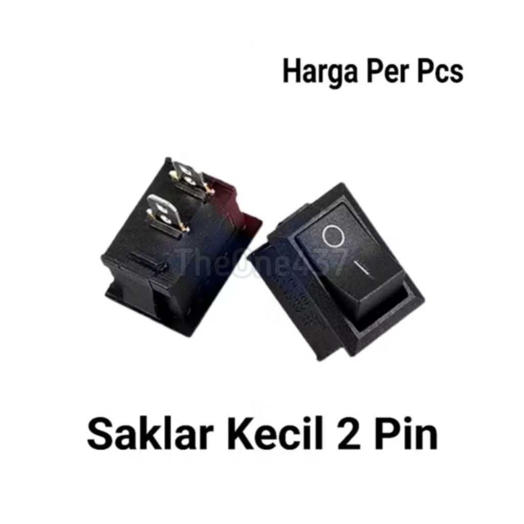 SAKLAR ON OFF 2 KAKI / SAKLAR (SWITCH) ON OFF KECIL 2 PIN HITAM / SAKLAR ON OFF ON / SAKLAR LAMPU TE