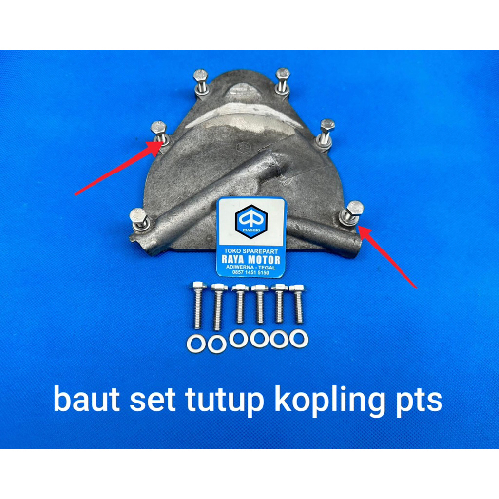 baut set tutup bak kopling baut kopling vespa pts