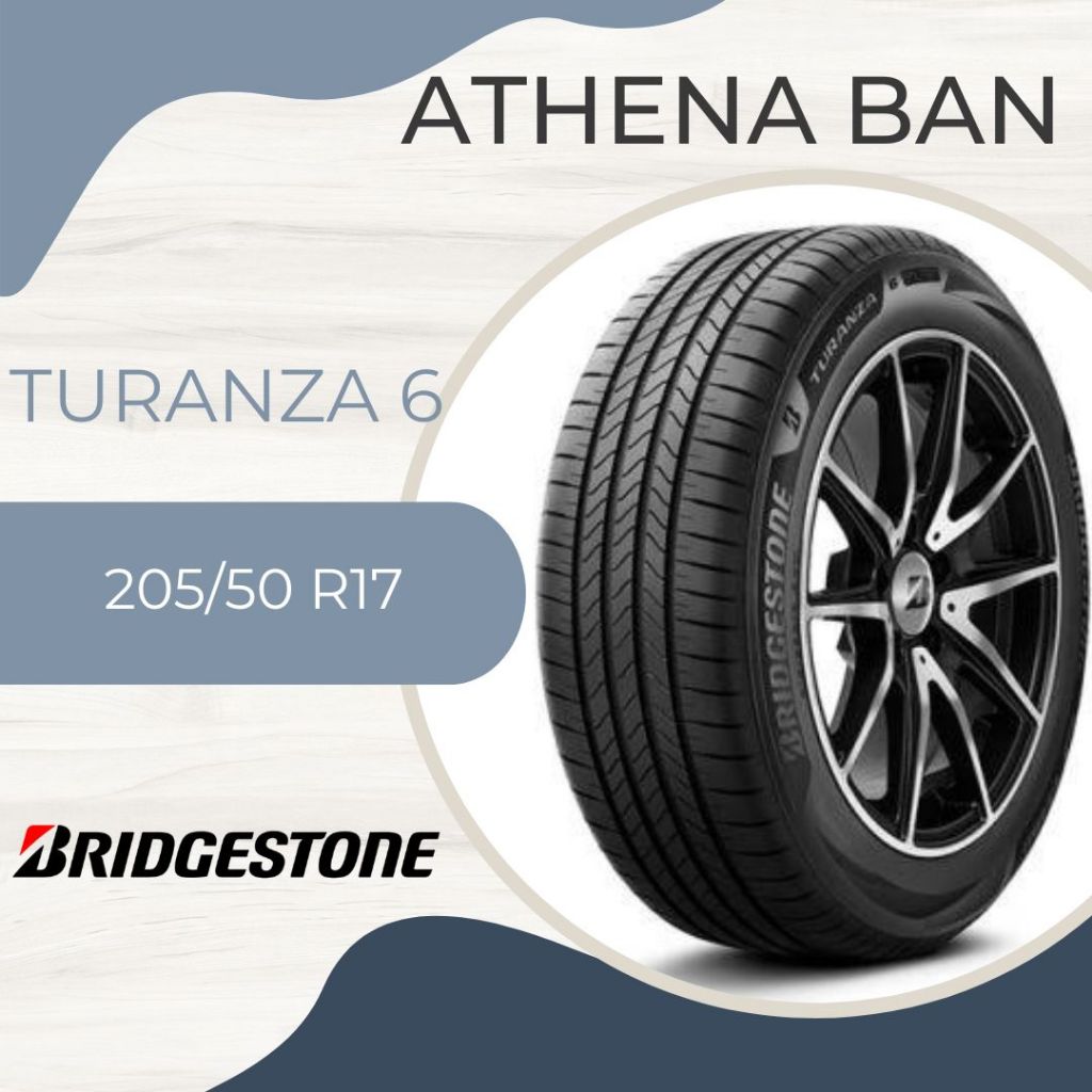 Bridgestone 205/50 R17 Turanza 6 ban jazz,avanza