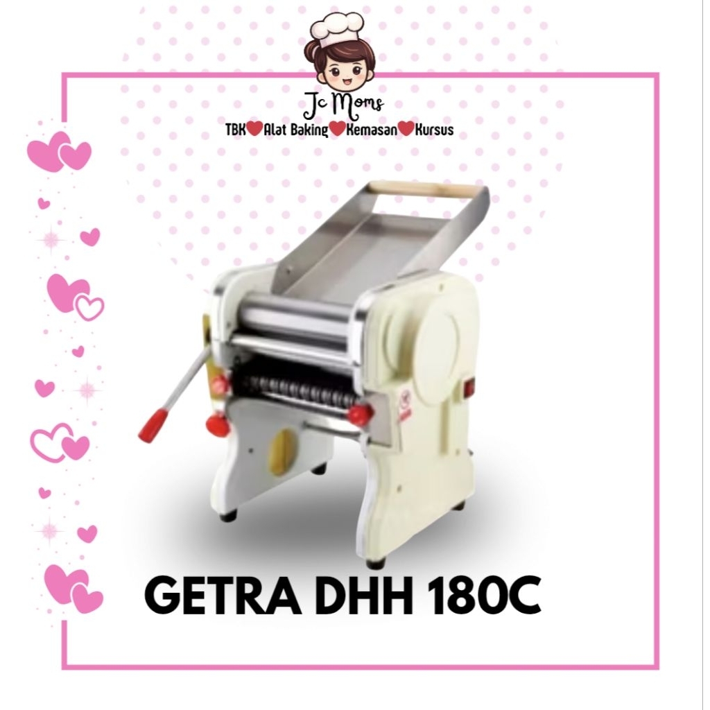 Getra DHH 180C Mesin Giling Mie dan Sheeter Adonan Listrik untuk Mie Pangsit Pasta Usaha Bakery