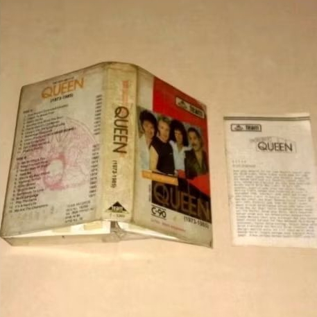 SAMPUL/COVER Kaset Pita QUEEN Very Best C90 Team Record (HANYA SAMPUL/COVER TANPA ISI KASET)