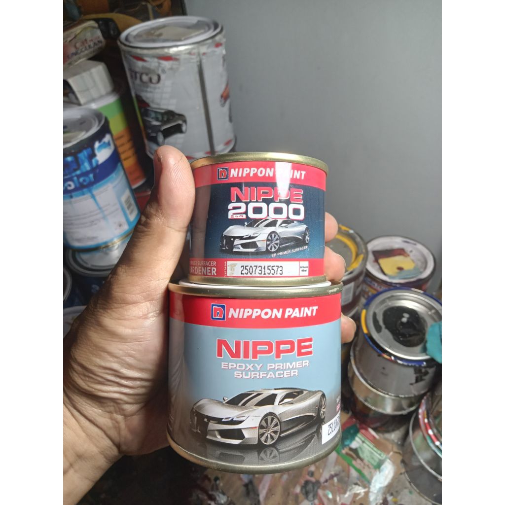 epoxy/poxi nipe2000 1/4 cat dasar si paling kuat set hardener Original 100%