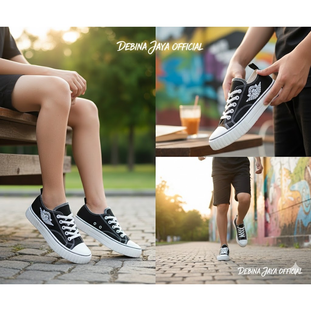 Debina jaya Official – Sepatu UNISEX Model N B No.37-41 –  Sepatu N B Motif Boot Tinggi Tali Sepatu 