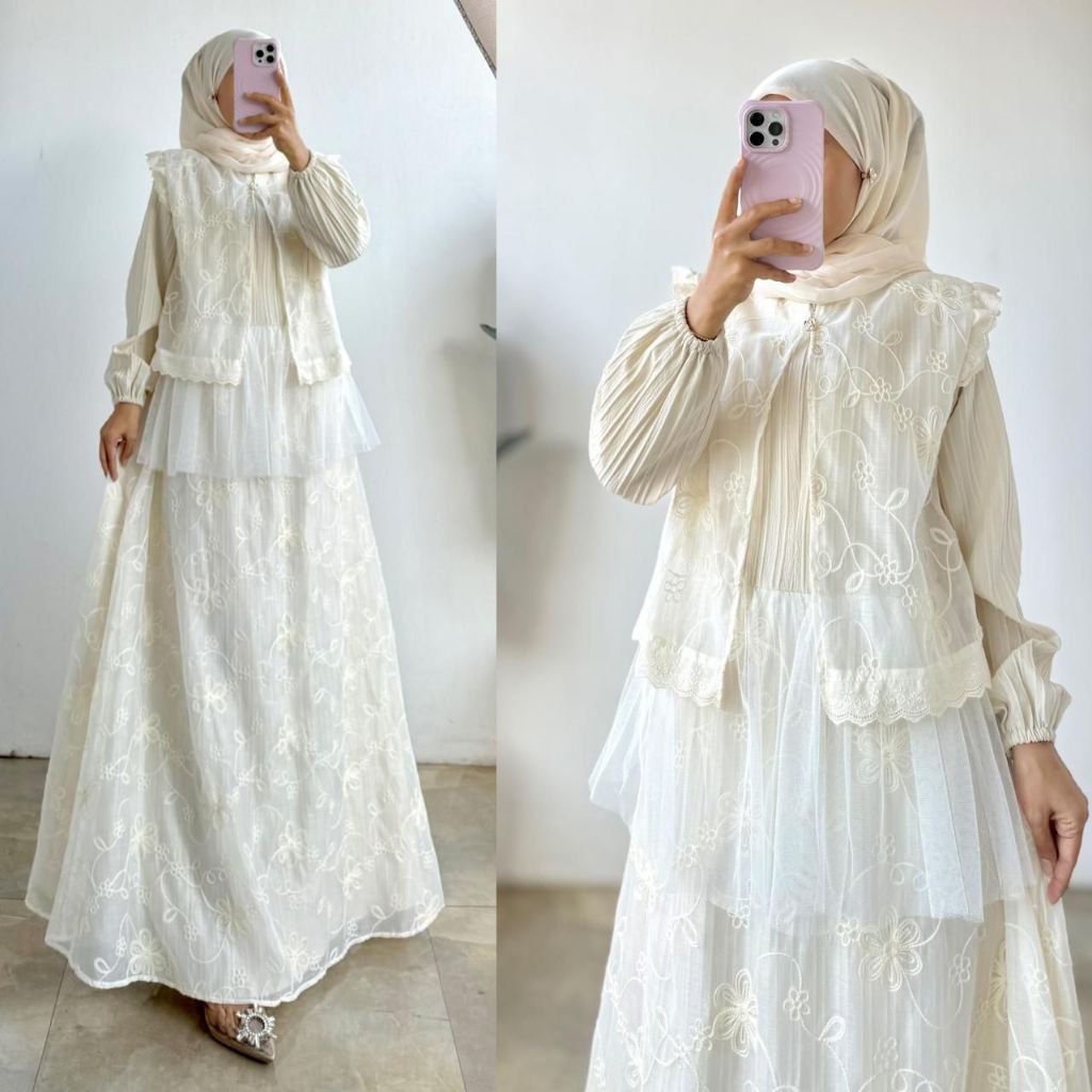 DRESS IMPORT BKK/ZAHRA MAXY DRESS/OOTD LEBARAN/GAMIS LEBARAN