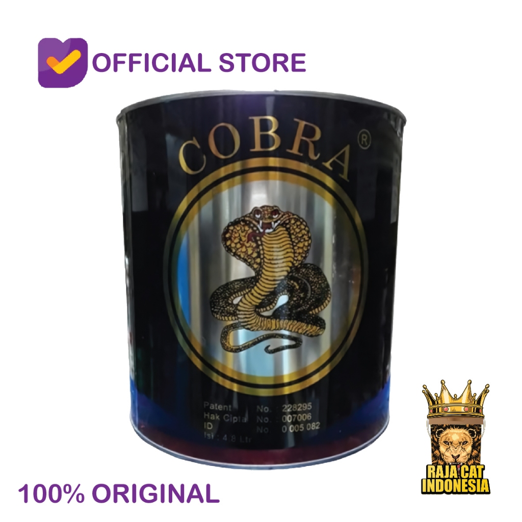 THINNER COBRA HITAM KALENG 5 LITER GALON / PENGENCER CAT / THINER 5 L