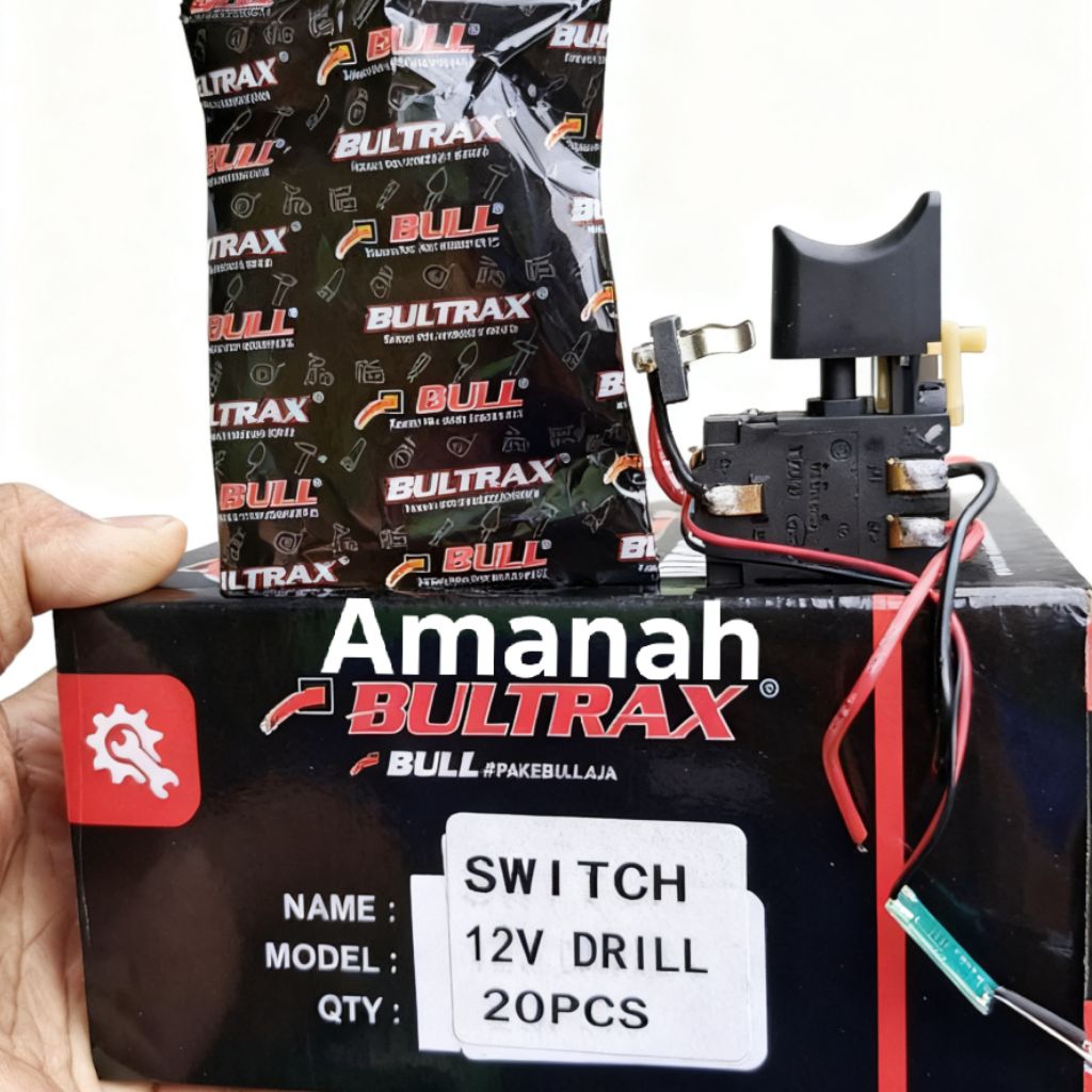 Bull saklar switch mesin bor cas cordless 7V - 21V