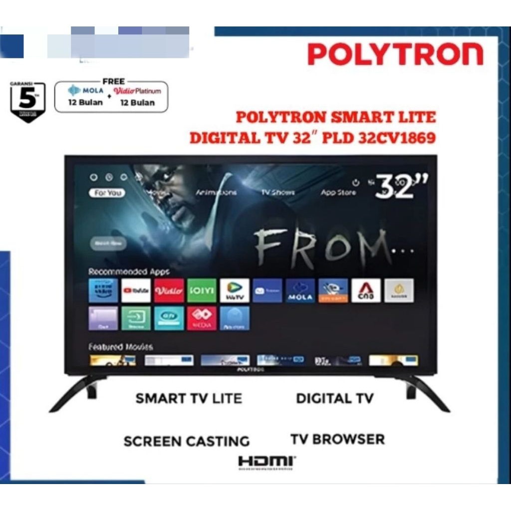 televisi smart Polytron ukuran 32inch