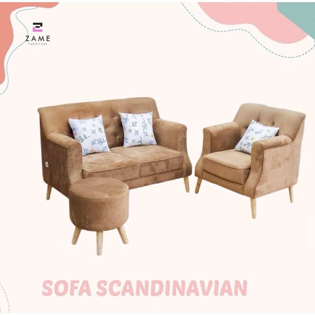 ZAME FURNITURE - SOFA SCANDINAVIAN