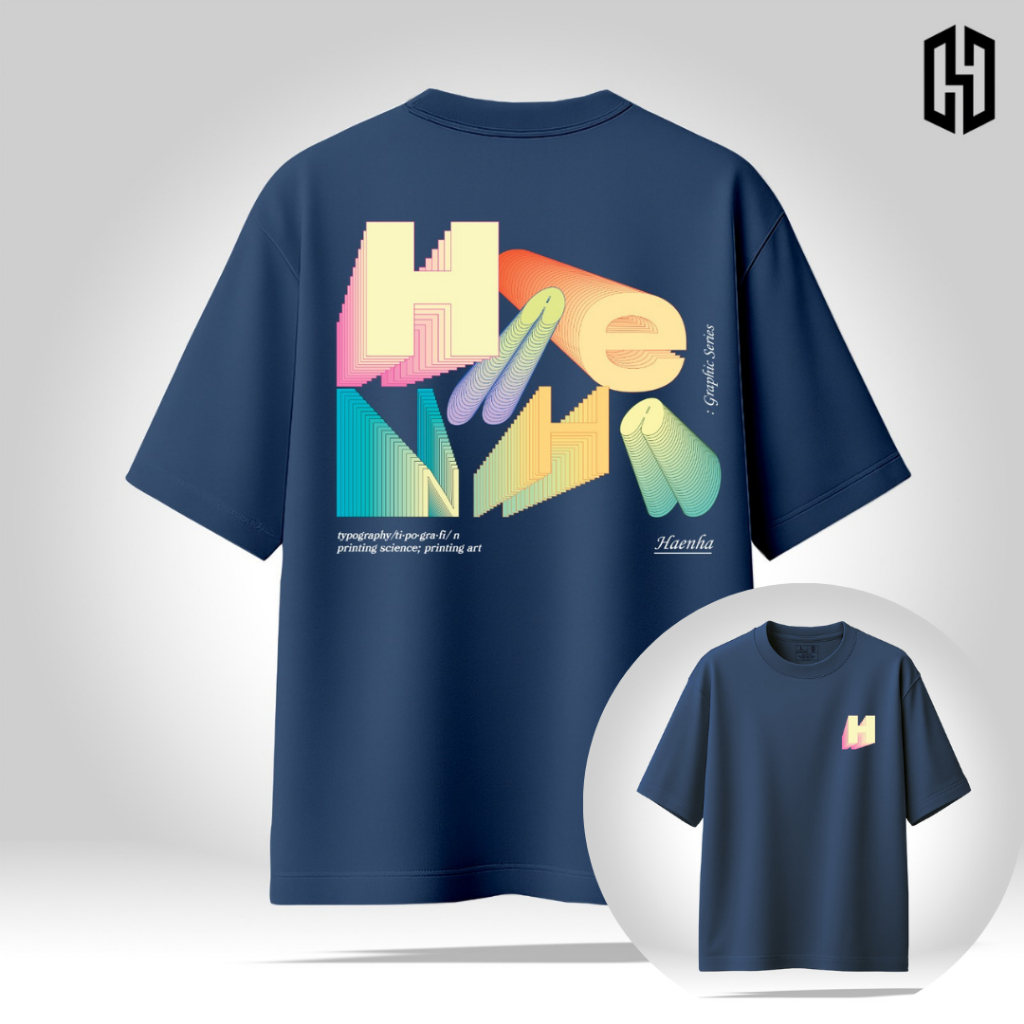 HAENHA Kaos Oversized Heavyweight Graphic Cotton Combed 16S