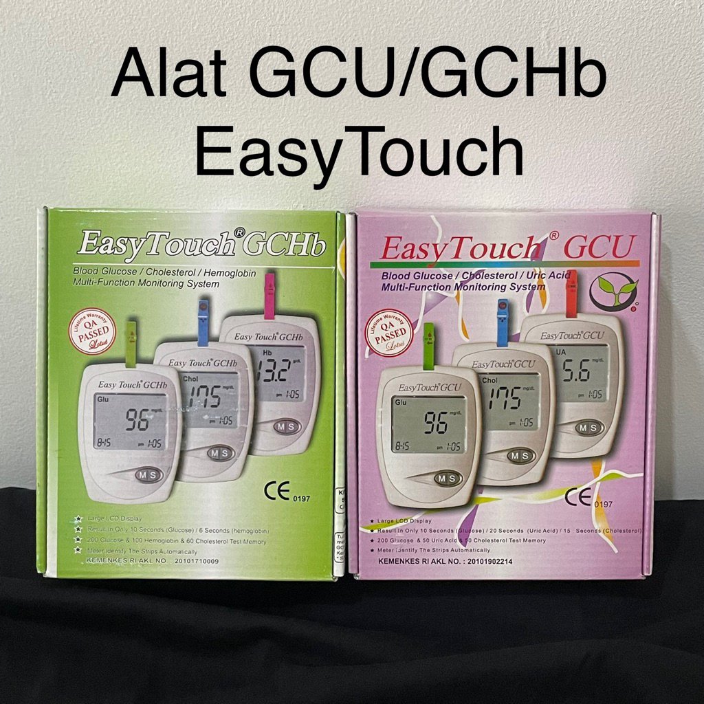 EASY TOUCH - Alat GCU/GCHb 3n1 Gula Kolesterol Asam Urat Hemoglobin