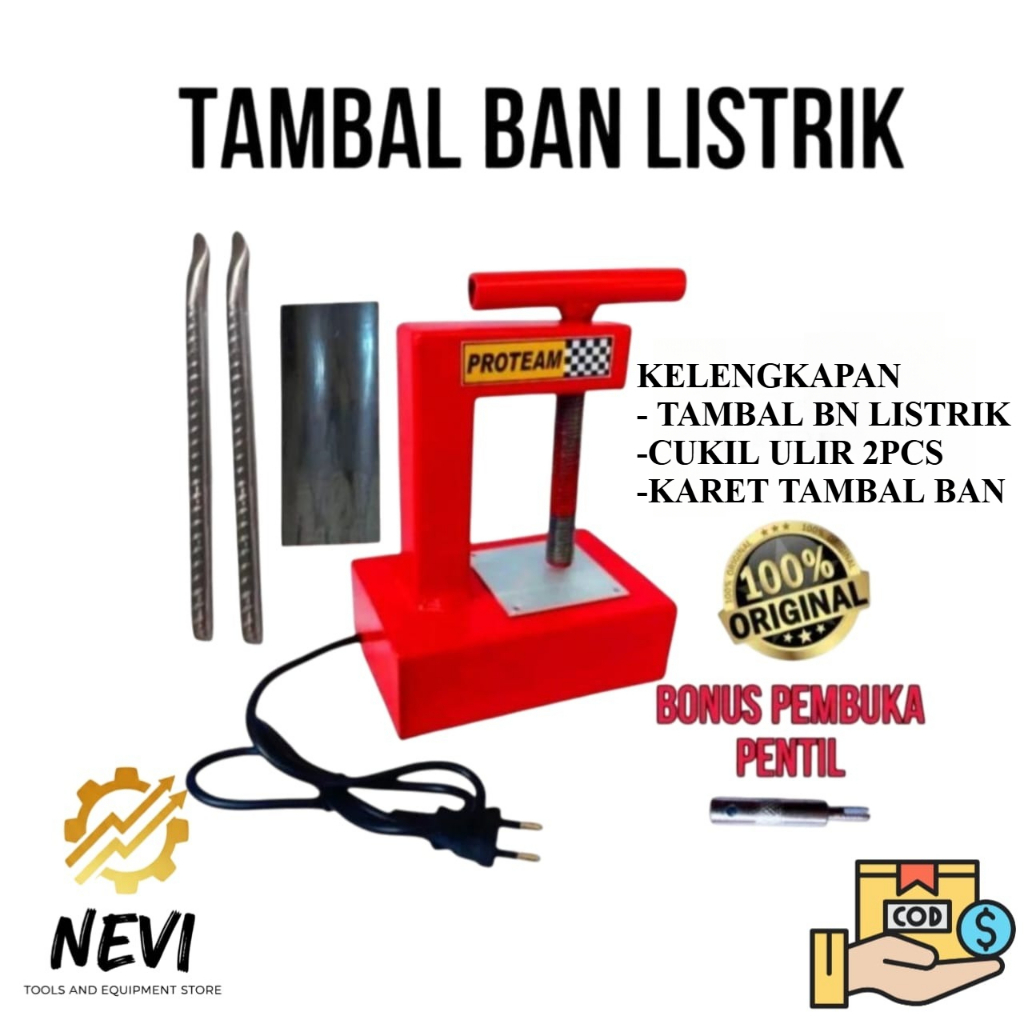 PAKET LENGKAP ALAT TAMBAL BAN LISTRIK+CUKIL ULIR2PCS Tambal ban listrik 5menit hasil halus