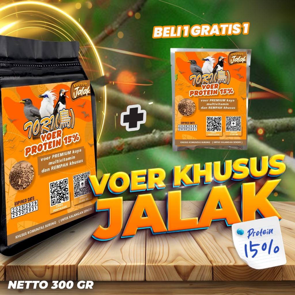 MAKANAN BURUNG JALAK | VOER BURUNG JALAK | VOER HARIAN | VOER NUTRISI KOMPLIT | VOER JALAK PROTEIN 1