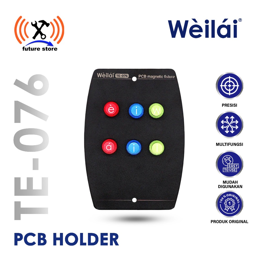 WEILAI TE-076 PCB HOLDER MAGNETIC FIXTURE ALAT SERVIS HP MULTIFUNGSI - MAGNETIC PCB HOLDER WEILAI TE