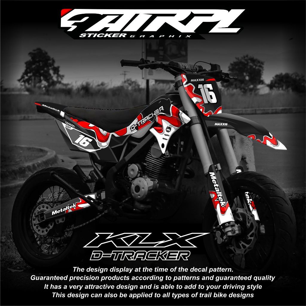 DECAL DTRACKER 150 stiker dekal klx dtracker full body custom decal klx dtracker hologram decal pela