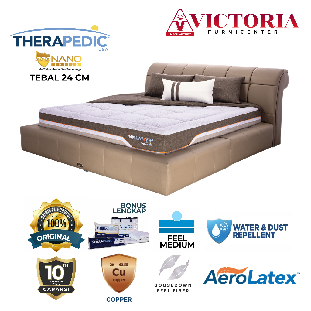 Therapedic Immunity M 180 x 200 180x200 Kasur Saja Mattres Only