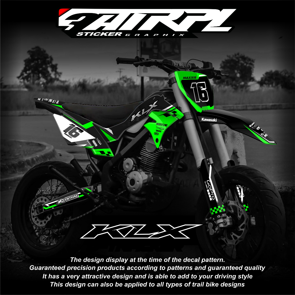 DECAL DTRACKER 150 stiker dekal klx dtracker full body custom decal klx dtracker hologram decal pela