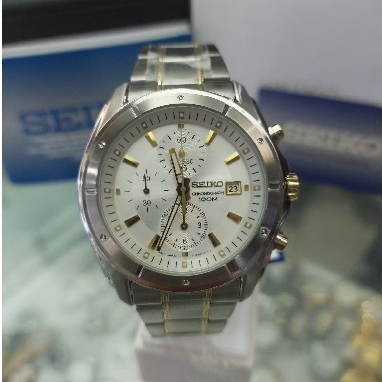 Seiko Chronograph SND7B1P1 Silver Dial Stainless Steel Strap