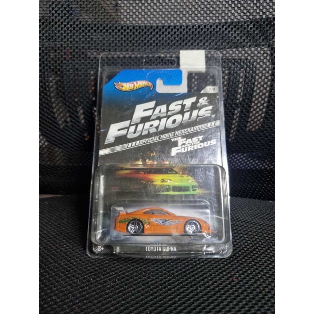 HOT WHEELS TOYOTA SUPRA Fast & Furious Official Movie Merchandise (fnf)