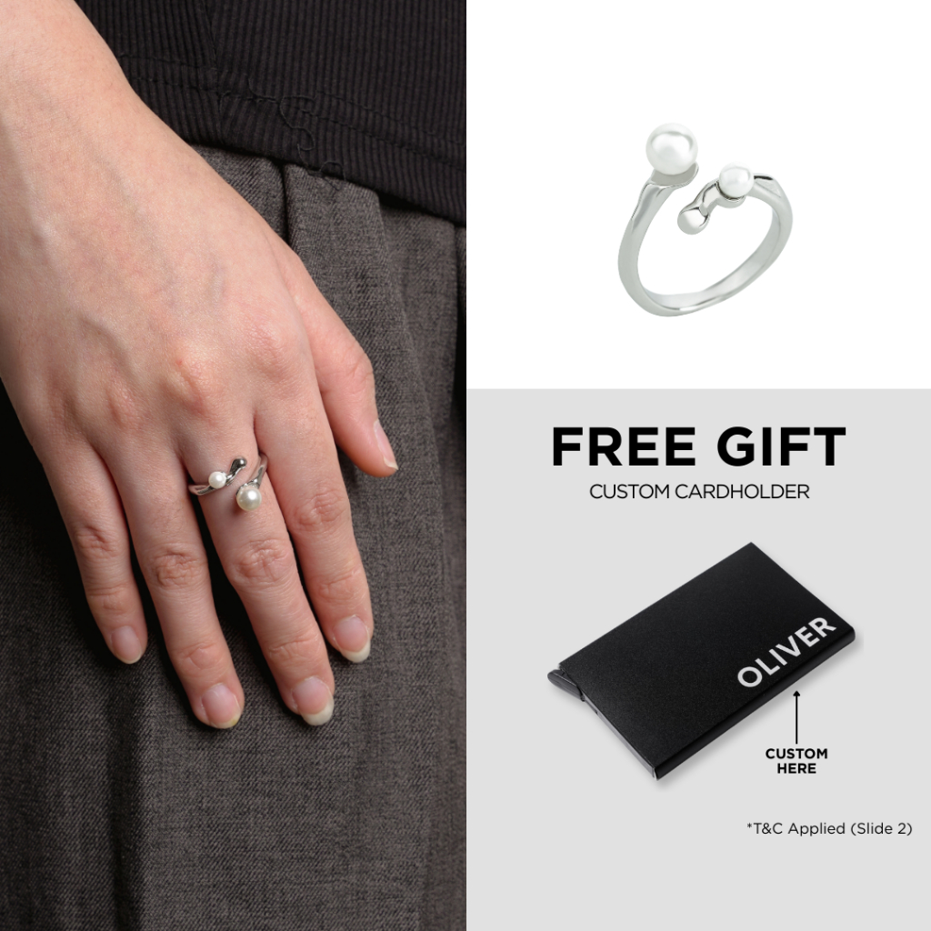 Kuze Original Cincin Wanita Stainless Steel Anti Karat - Gianna Ring