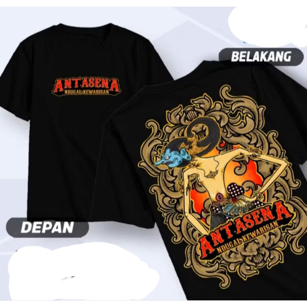 Kaos sablon antasena ndugal kewarisan t-shirt distro unisex bahan adem