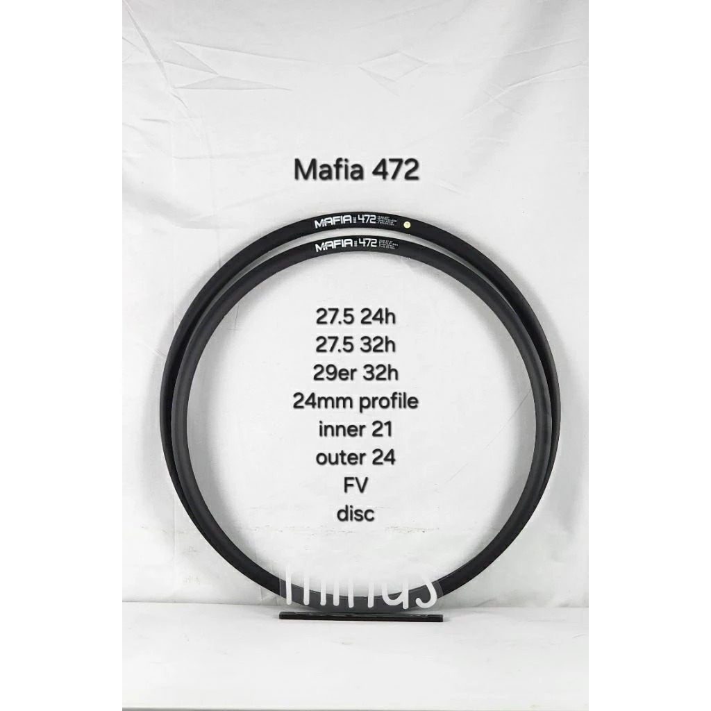 Rim Velg Sepeda Mafia 472 27.5 / 29er Disc 24H 32H Profile 24mm FV
