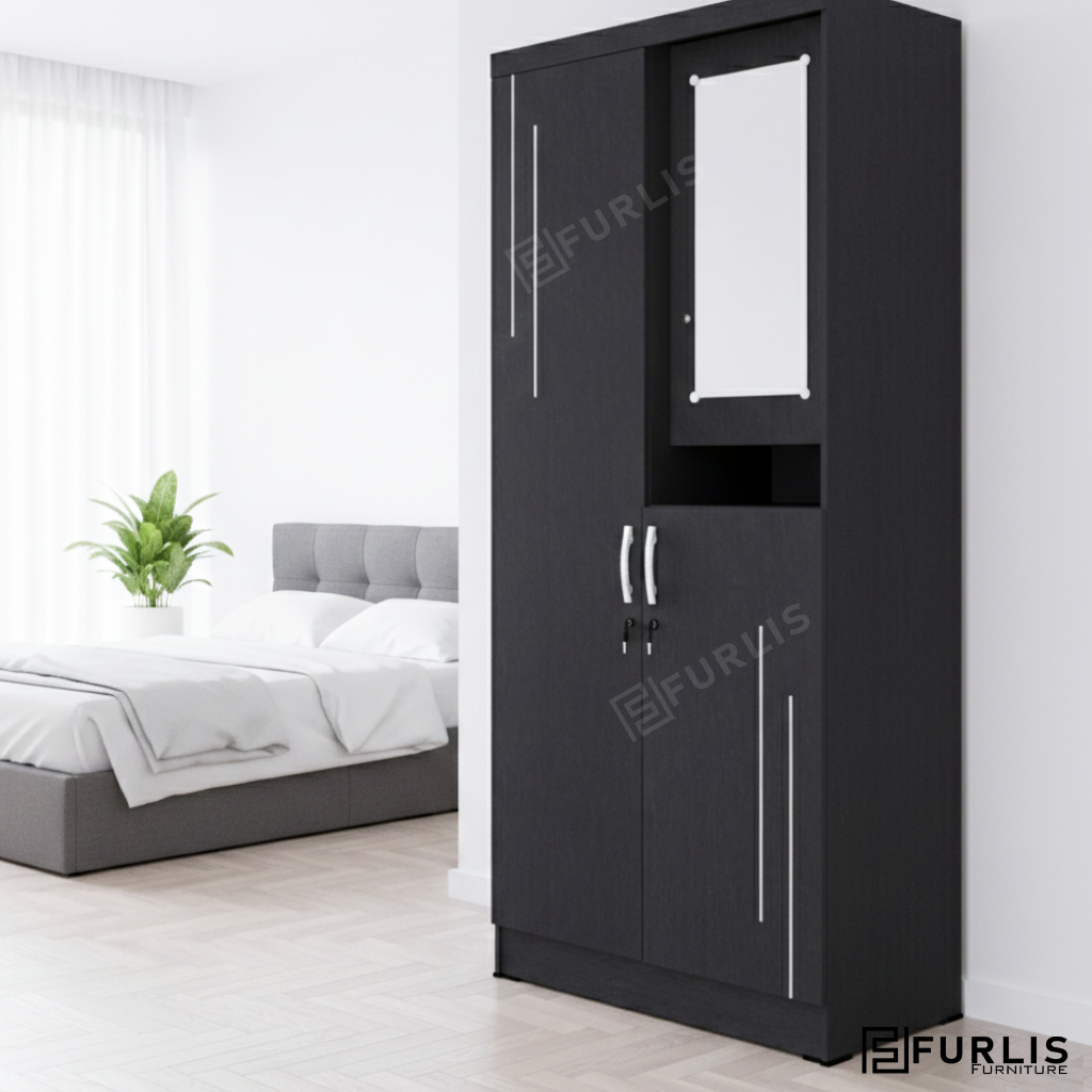 Lemari Baju 2 Pintu Kaca Lemari Pakaian Minimalis Lemari Baju Minimalis Lemari Serbaguna Lemari Susu